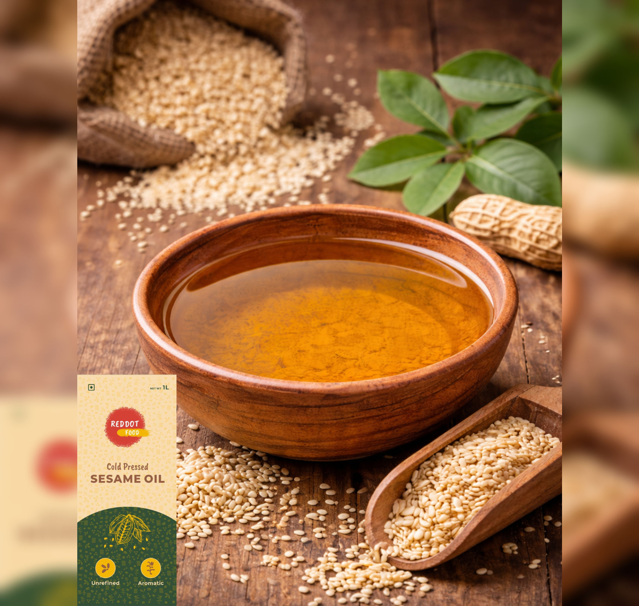 Buy natural cold pressed sesame oil in Ireland. Unrefined, aromatic and rich in nutrients. Perfect for South Indian cooking and traditional recipes.